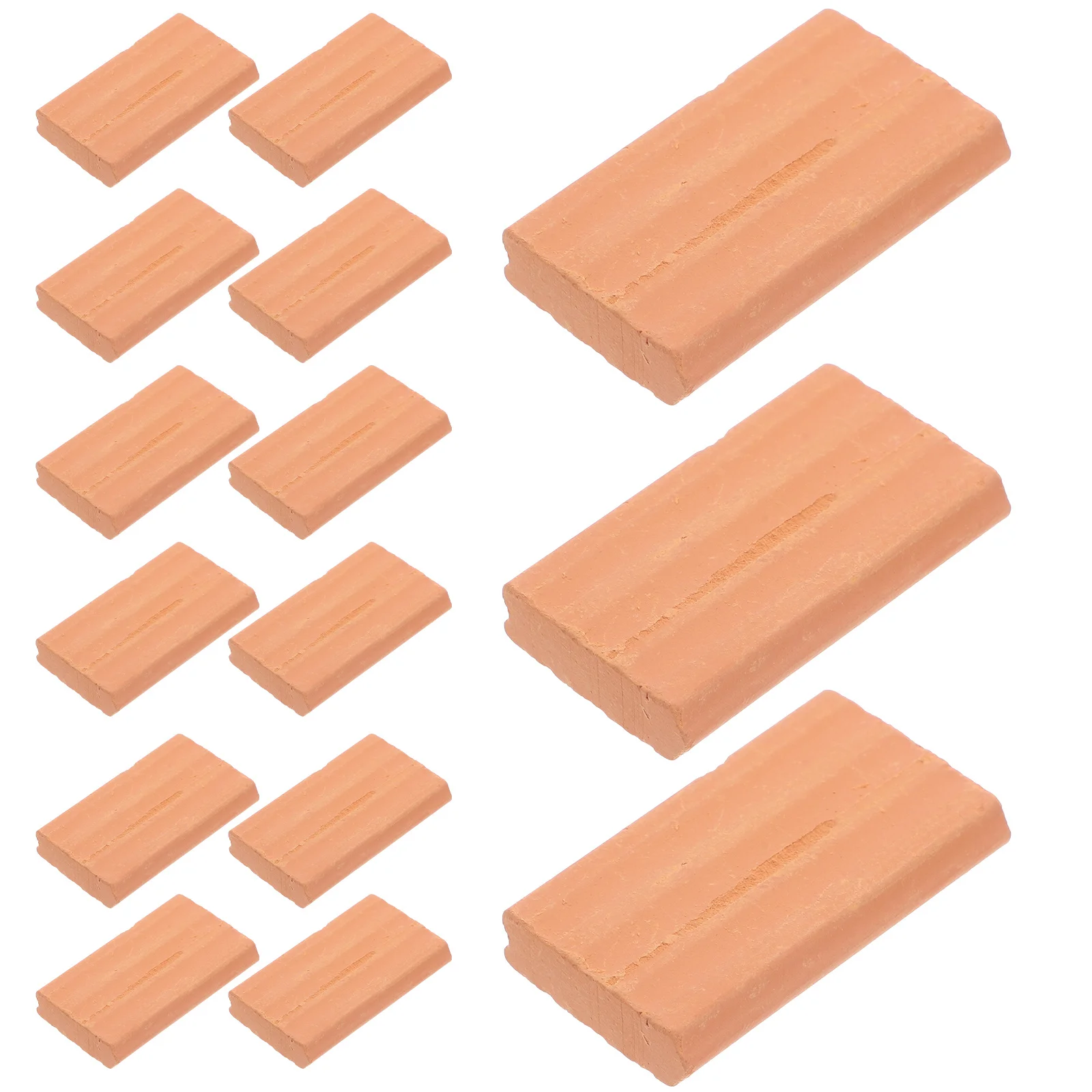 50pcs Simulation Bricks Miniature Brick Ornament For Sand Table Architecture Diy Micro Landscape Decor Building Set Fake Wall