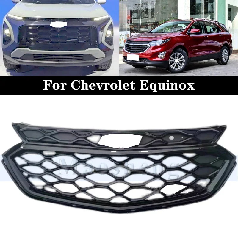 

USA Version Front Bumper Grill Mask For Chevrolet Equinox Radiator Chrome Grille Medium Net Racing Grills