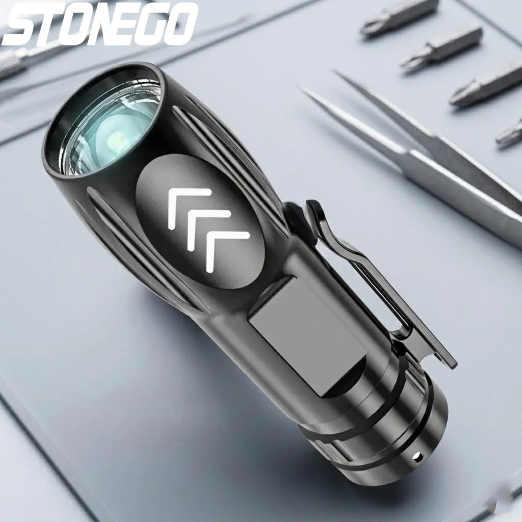 Mini USB Rechargeable LED Flashlight Bright Waterproof Portable Light for Outdoor Camping Hunting Emergency use