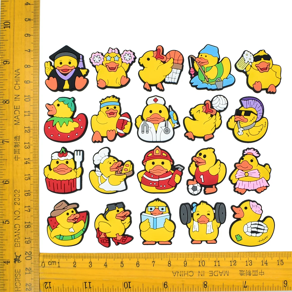 PVC animal duck dancing fashion detachable shoe buckle charms accessories decorations for clog camp