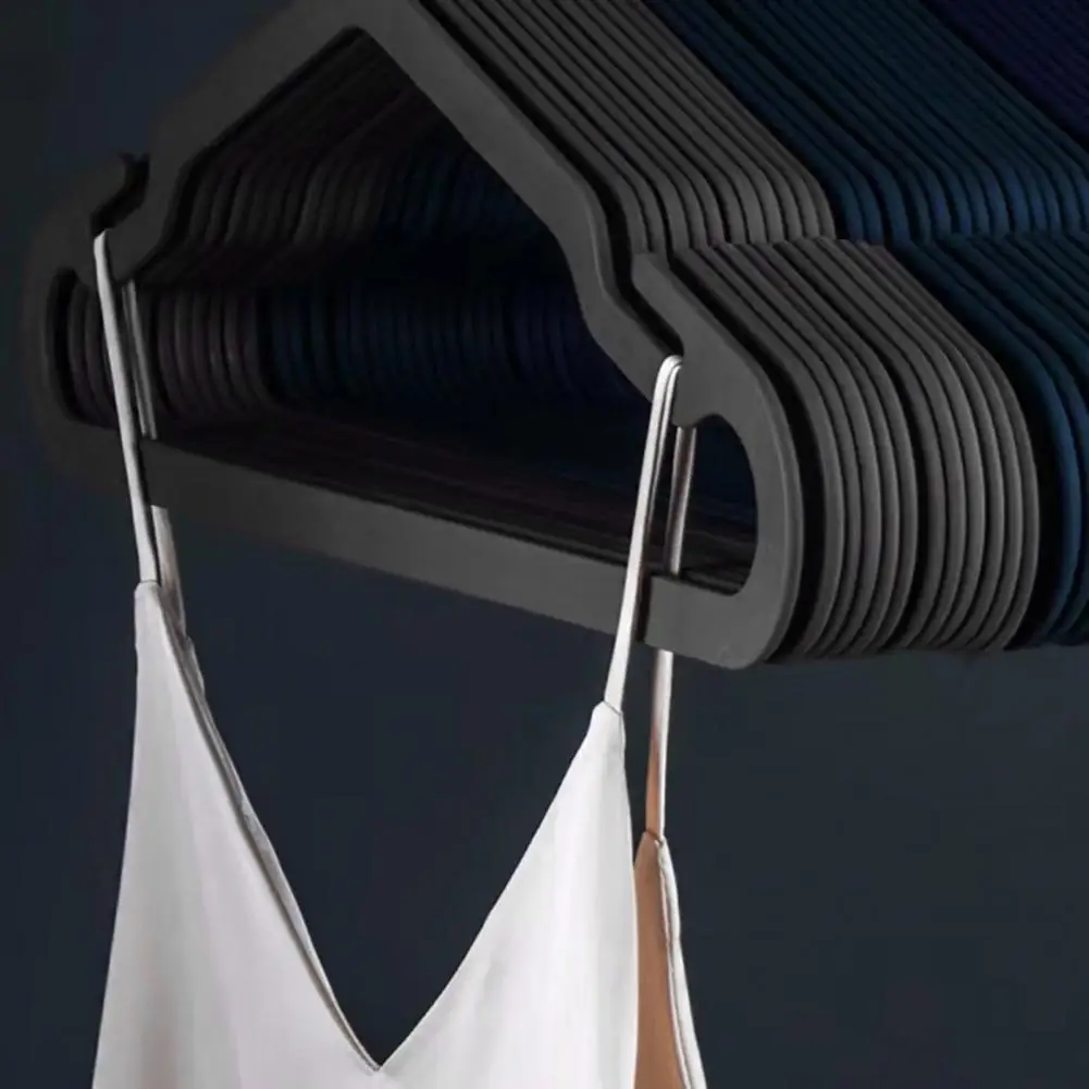 Unique Wardrobe Accessory Durable Anti-deform Clothes Hangers with Wide Shoulder Notches for Strong Load-bearing Space-saving