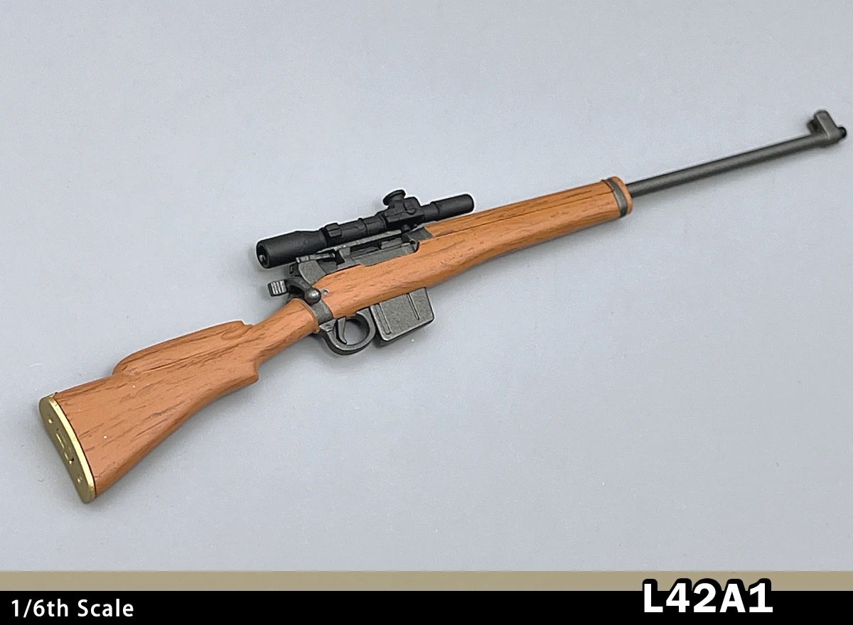 NOWY 1/6 Skala L42A1British Bolt-action Sniper Rifle 77054 dla 12-calowej figurki akcji Żołnierz Akcesoria Model broni Zabawki Prezenty