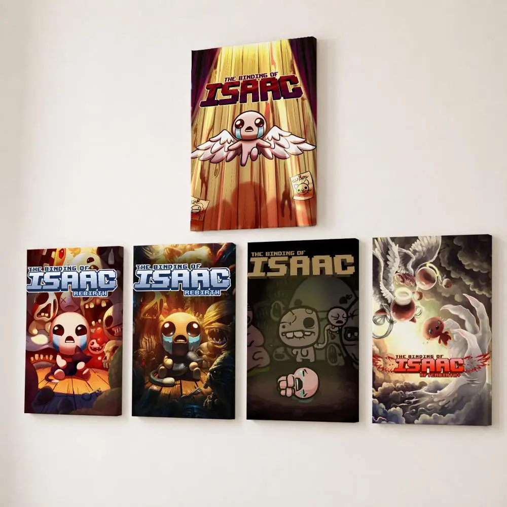 Game The B-Binding Of Isaac Painting Calligraphy HD Canvas Wall Art With Inner Frame Gallery Wrapped Ready To Hang Home Decor