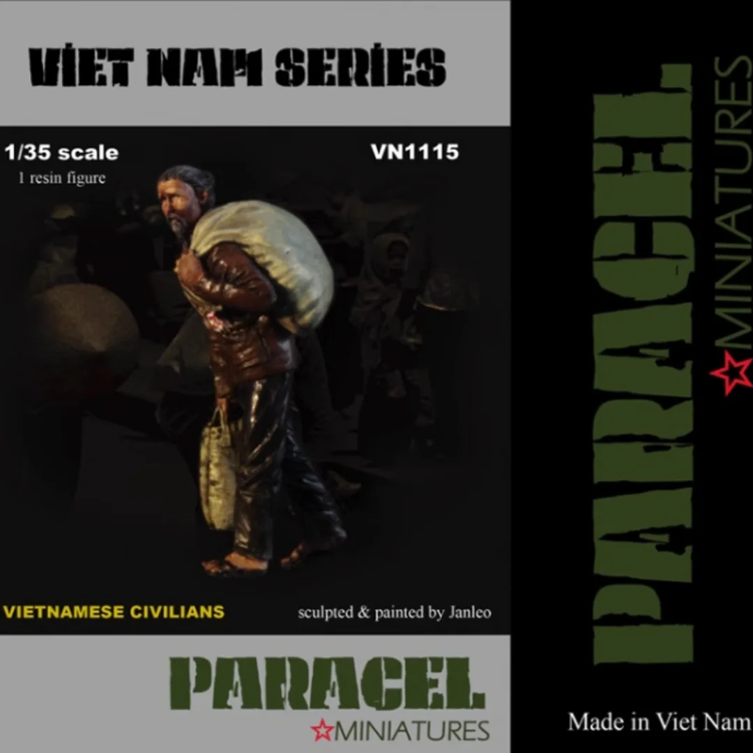 

1/35 Scale Resin Figure Vietnamese Civilians Assembled Model Kit Statue Unassembled and Unpainted 3D printing toy