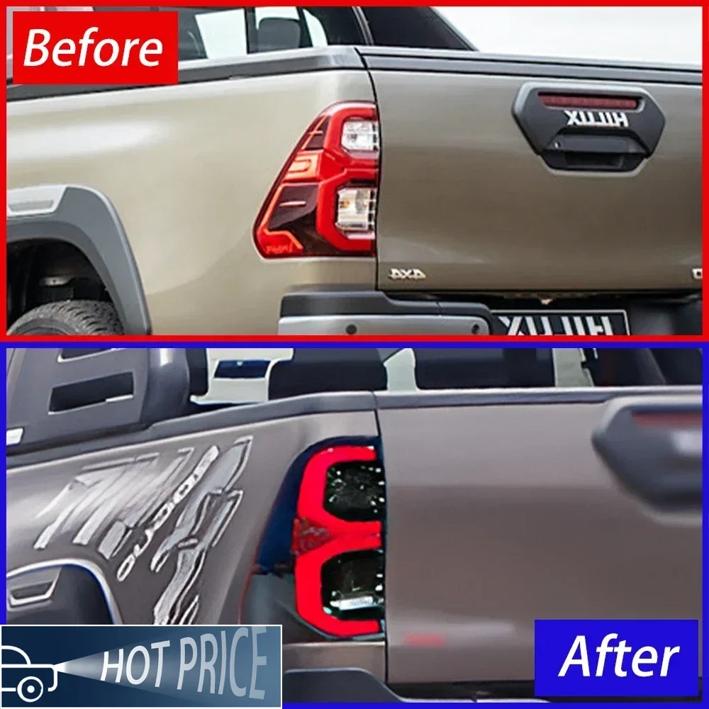 Car Taillight For Toyota Hilux 2015-2021 All New Upgrade High-flashing LED taillights Styling Latest Models Hot Sale Accessories