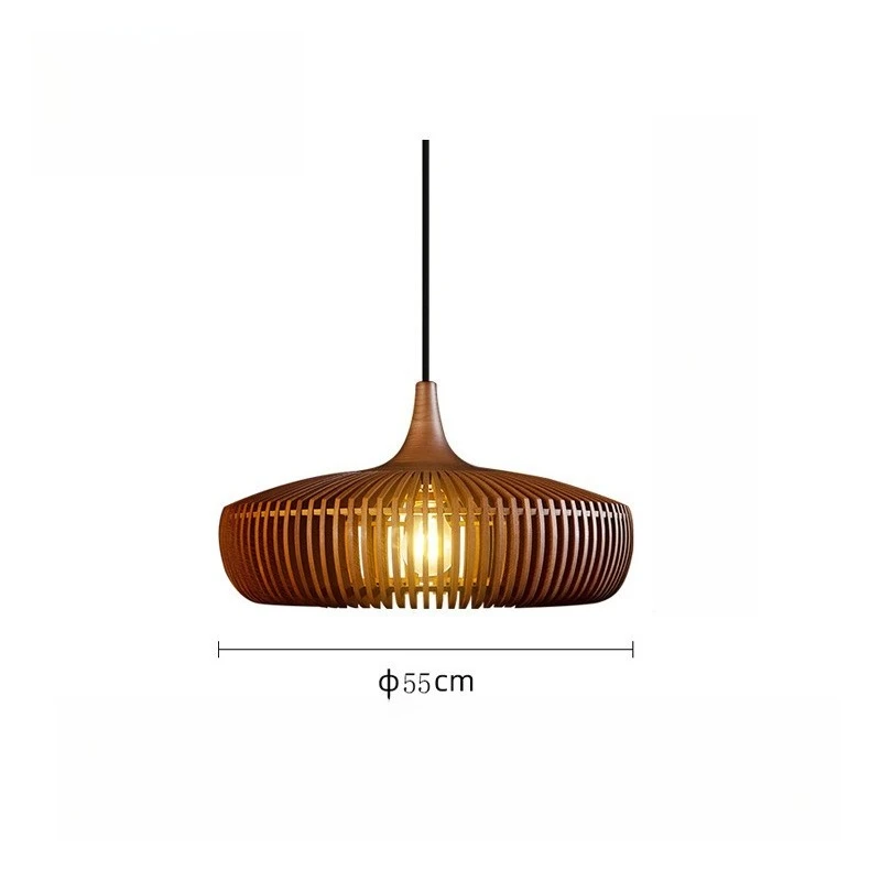 JOYINLED Log Houten Hangende Hanglamp Vogelkooi Creatieve Luxe Kroonluchter voor Eetkamer Studeerkamer Loft Lamp Dia.43/55