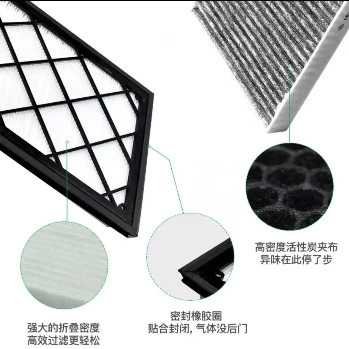 Air Filter for Tesla Model Y External Built-in Replacement Air Conditioning Filters HEPA Car Inner Circulation Activated Carbon