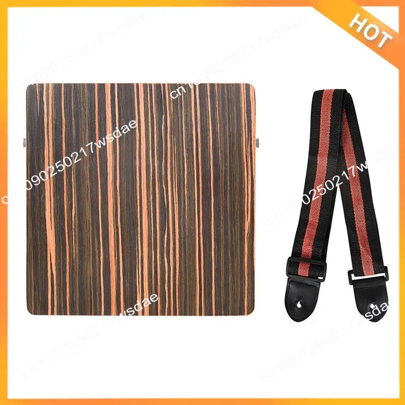 

X08A Travel Cajon Drum, Portable Adjustable Wooden Cajon With Adjustable Strap, Percussion Instrument Kit