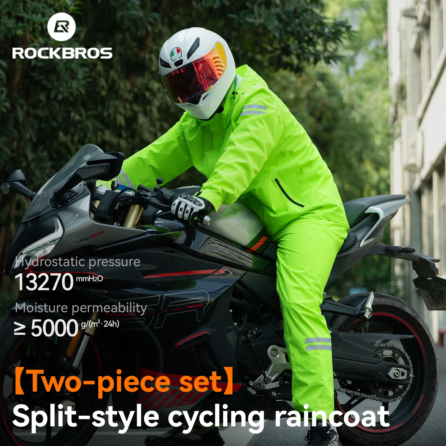 Jas Hujan Sepeda ROCKBROS Anti - Cycling Gear For Rain ulasan dan harga