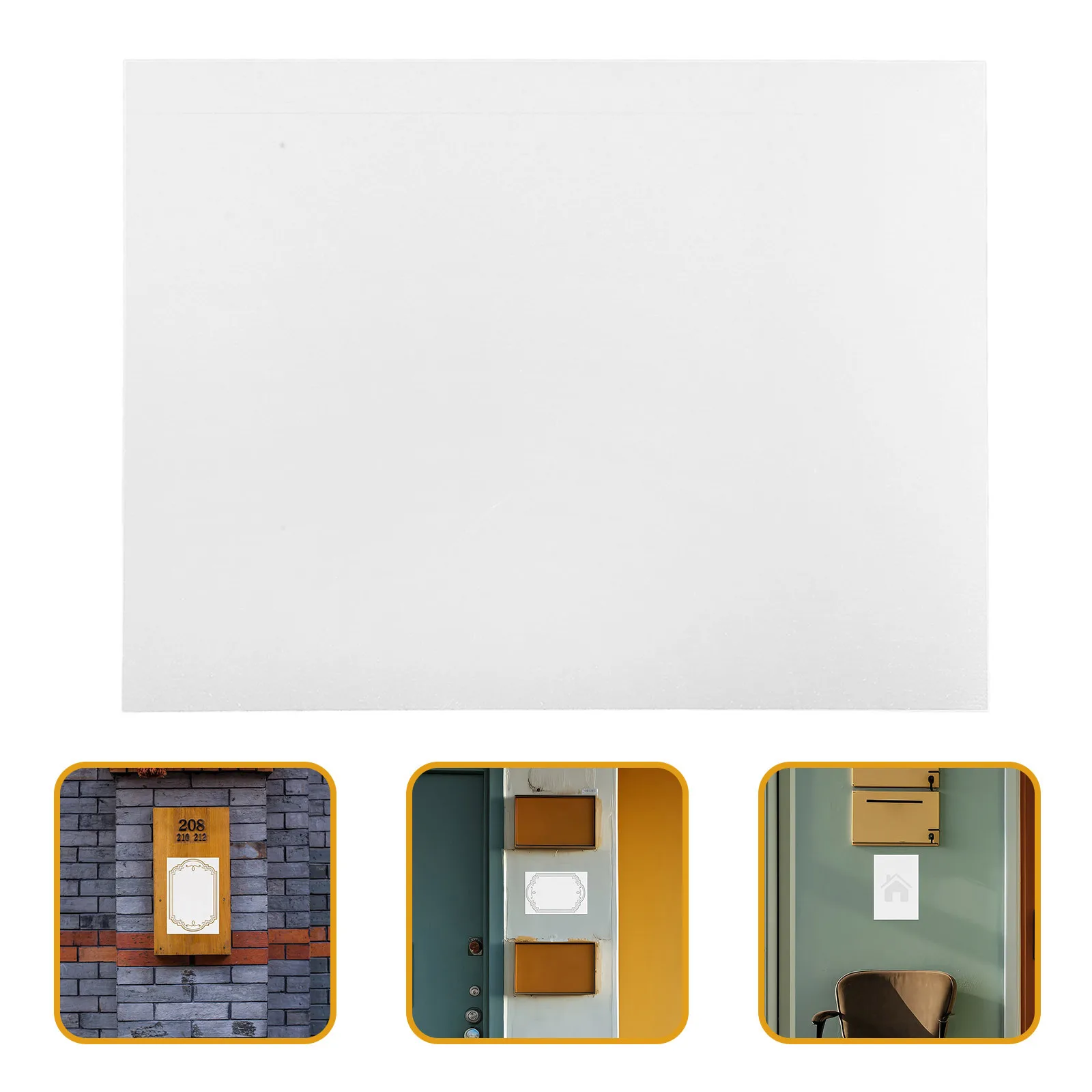 

6Pcs Sublimation Metal Blanks Aluminum Sign Plates DIY Photo Frame Blanks for Home Office Decor Professional Long-Lasting Finish