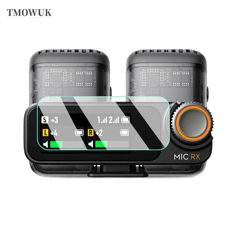 HD Tempered Glass Screen Film For DJI Mic2 Wireless Microphone Cover Mic 2 Protection Accessory