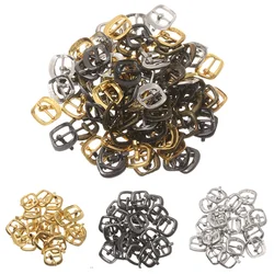 20pcs Tiny 7mm Tri-glide Belt Buckle Doll Bag Mini Ultra-small Buckles Button for DIY Handmade Doll Clothes Shoes Accessories