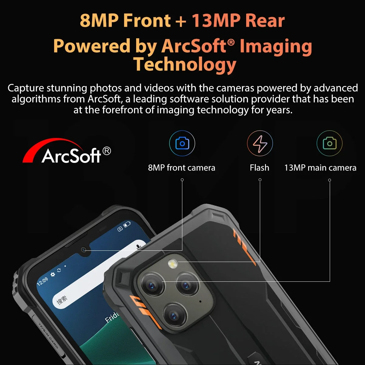 Blackview BV5300 Pro Rugged Mobile Phone 6580mAh Charge 3 Card Slots 4GB 64GB Support Expension Reverse Charging Cellphone