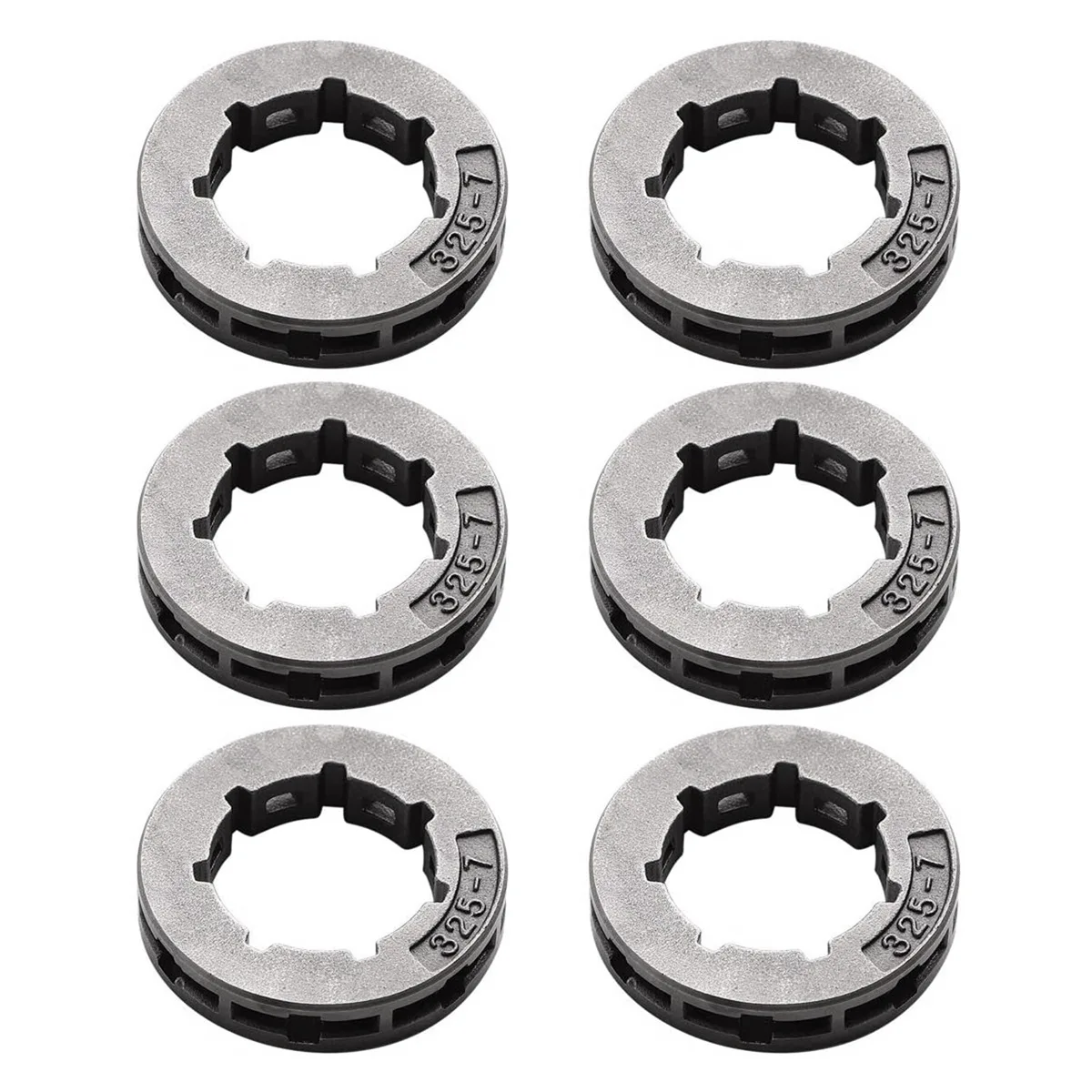 6Pcs Sprocket Drive Rim (.325inch) 19MM Small 7T Spline for Husqvarna 501 45 74-02, 501457402, for Stihl 11892 Chainsaw