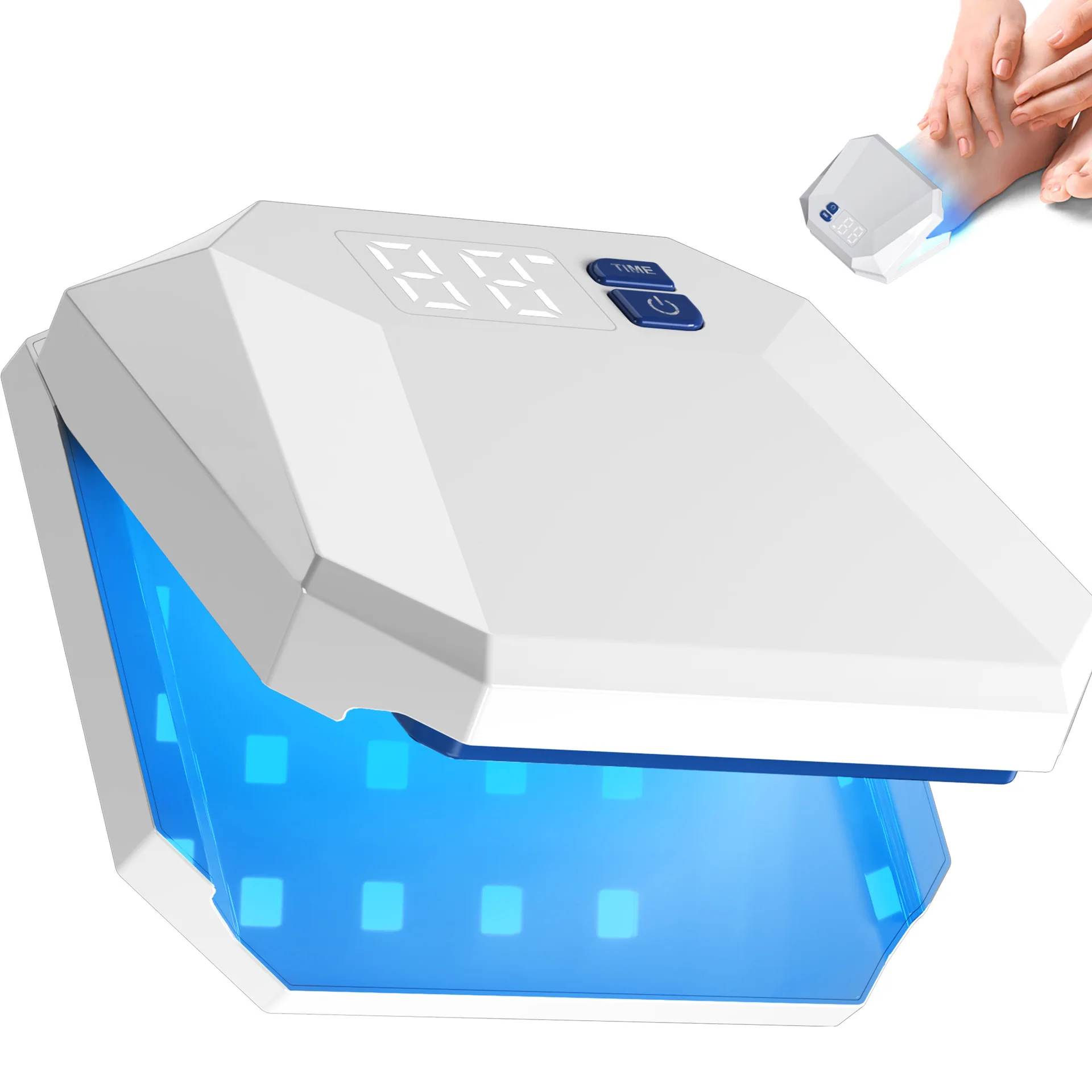 UV Nail Lamp, Portable Gel Curing Light, Nail Art Accessory for Home & Salon Use, USB‑Powered Ultraviolet Manicure Dryer Tool