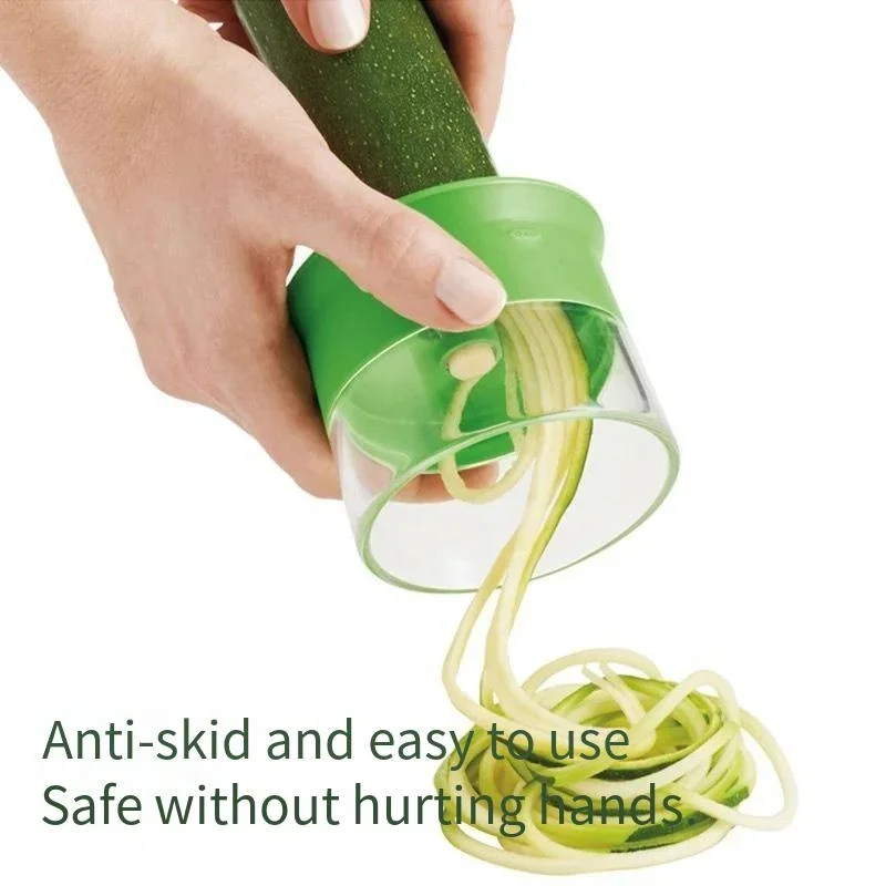 Rallador Manual Espiralizador de Verduras, Cortador en Espiral para Pasta de Calabacín, Rallador Ajustable, Utensilio de Cocina