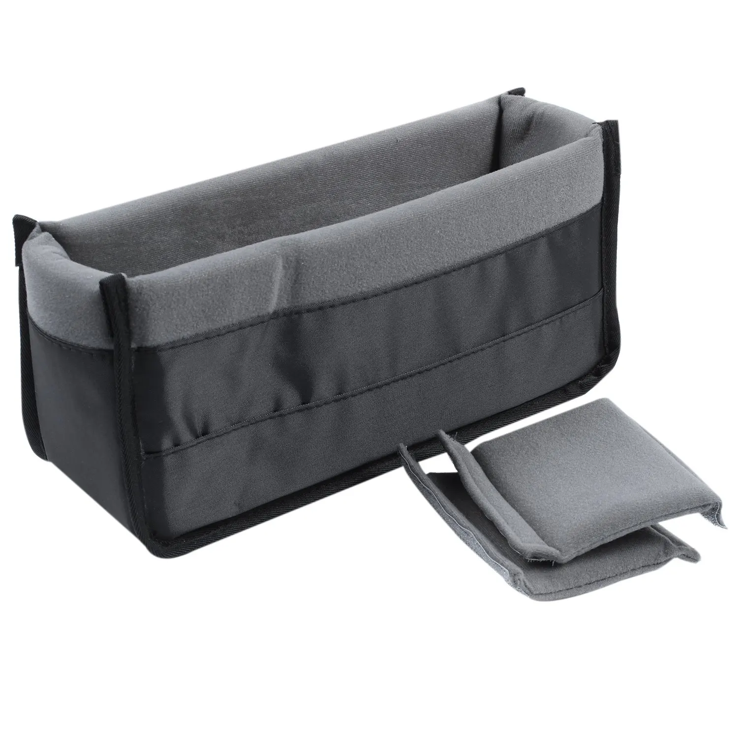 Stoß feste dslr slr Kamera einsatz Organizer Case Partition Divider Schutzhülle (schwarz grau)