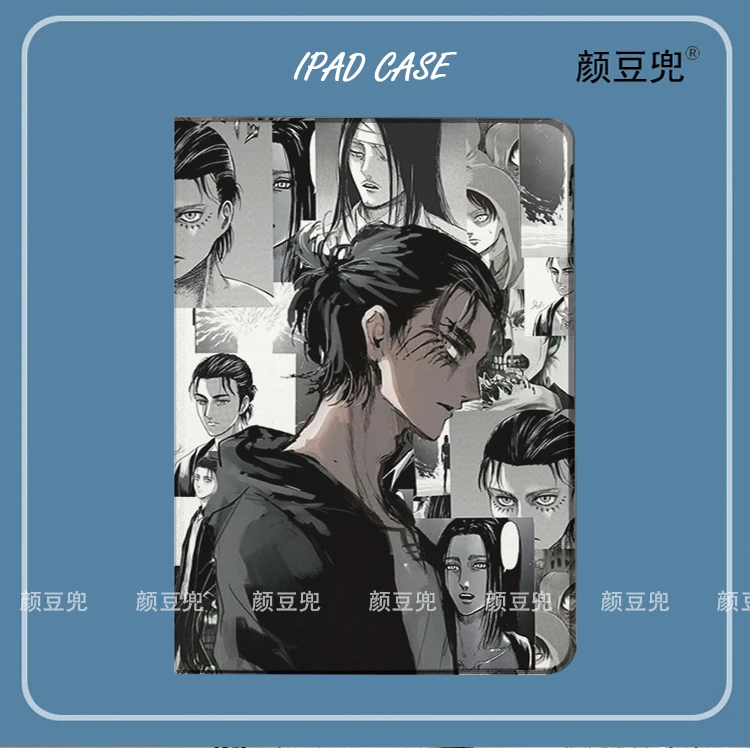 

Eren Jaeger Anime on Titan Levi For iPad 10.2 9th 10th Air 3 Mini 6 7 Case Luxury Silicone Pro 12.9 11 For iPad Air 4 5 6 Cases