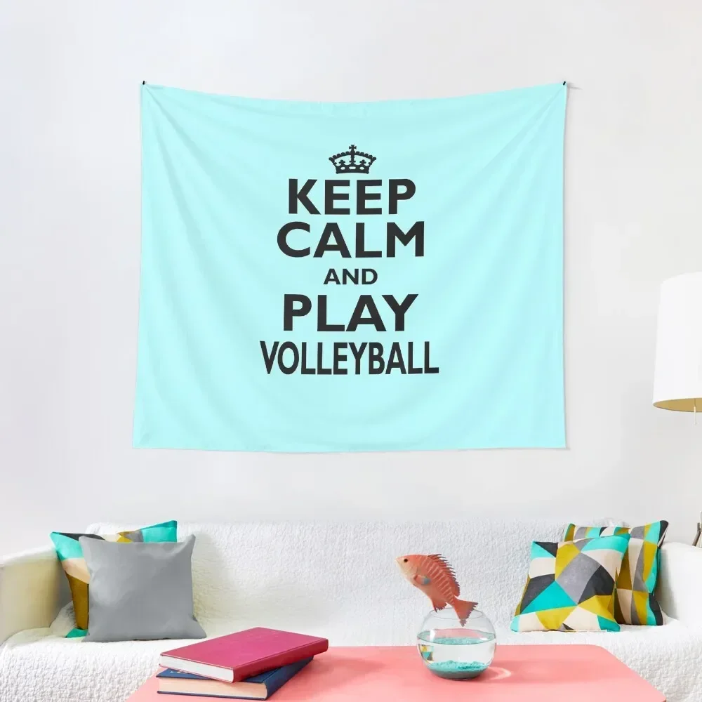 

Volleyball Player Keep Calm Birthday Tapestry Bedroom Decoration Decorative Paintings Christmas Decoration Hanging Wall Tapestry