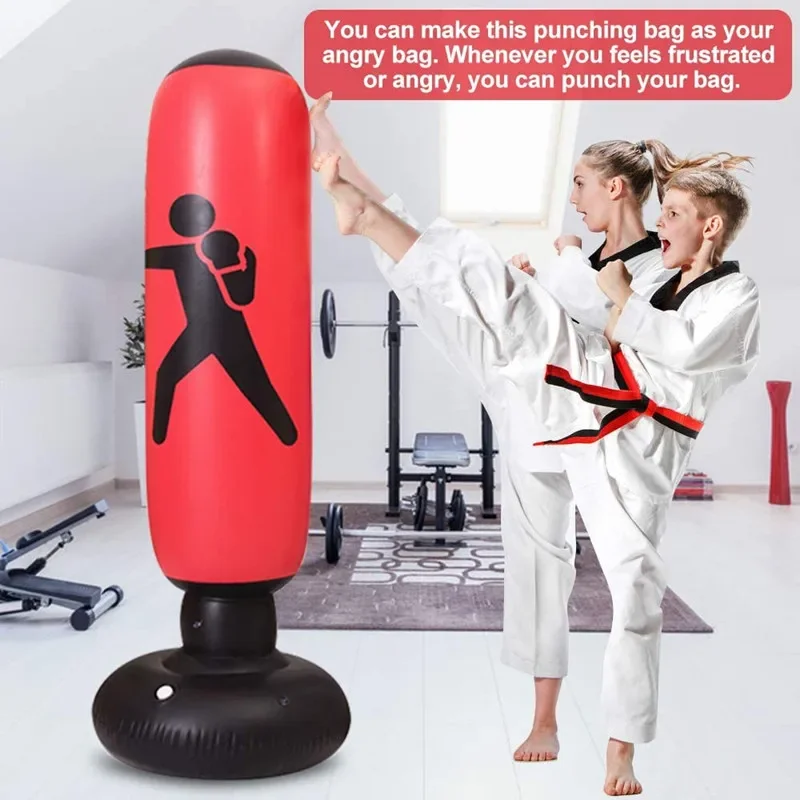 Boxing Sandbag Sanda Vertical Household Sandbag Tumbler Adult and Children Taekwondo Training Equipment