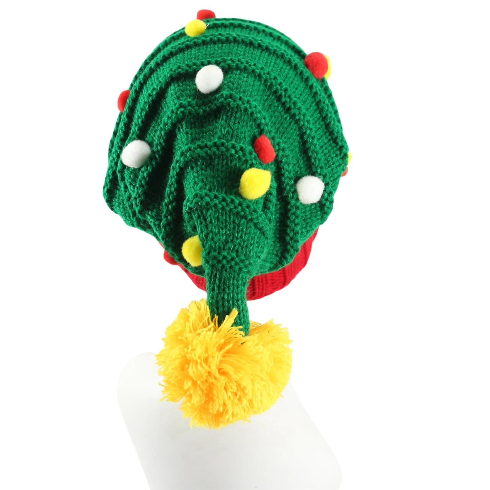 1 szt. Świąteczna dziergana czapka Świętego Mikołaja, czapka elfa, szydełkowa czapka świąteczna, czapki na imprezę noworoczną dla dorosłych, kobiet i mężczyzn