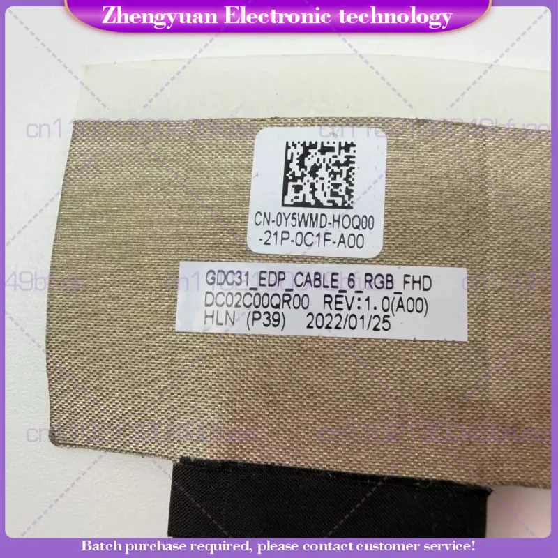 New For Dell Latitude 7320 E7320 Screen Cable GDC31 Camera Cable 0Y5WMD Y5WMD