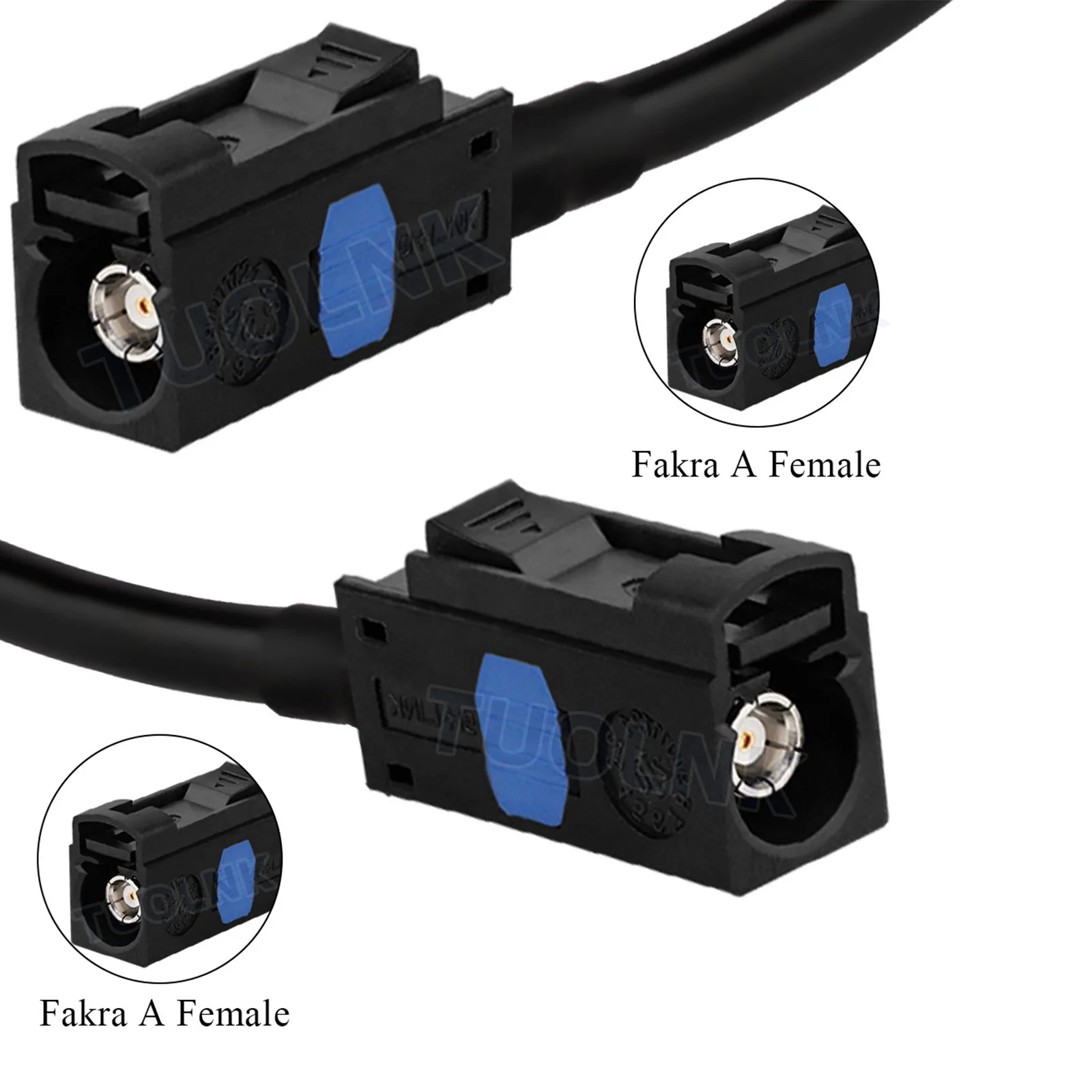 Fakra A RG174 Cable Fakra A Female to Female Coaxial Cable RG174 Car Radio Wifi Antenna Extension Cable Radio Pigtail Cable