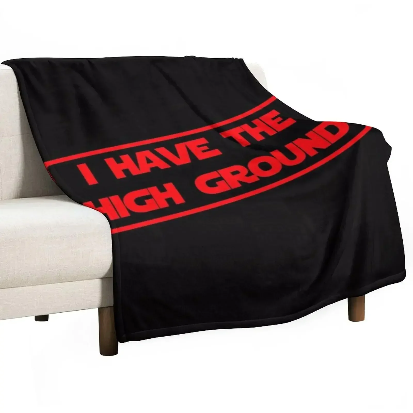 I have the high ground (Red Version) Throw Blanket christmas gifts cosplay anime Luxury Throw for babies manga Sofas Blankets