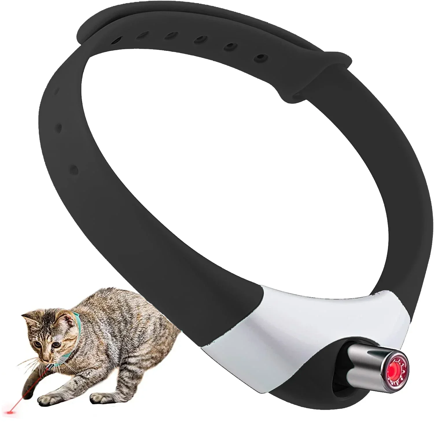 KLYM-Smart Cat Laser Collar Toys, Electric Smart Amusing Collar for Kitten, Interactive Cat Toys, Pet Exercise Toys