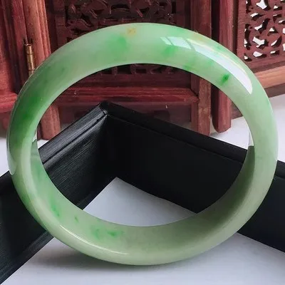 

Ювелирные изделия zheru, браслет из натурального бирманского нефрита 54 мм-62 мм, изысканный браслет принцессы, отправить подруге, отправить маме