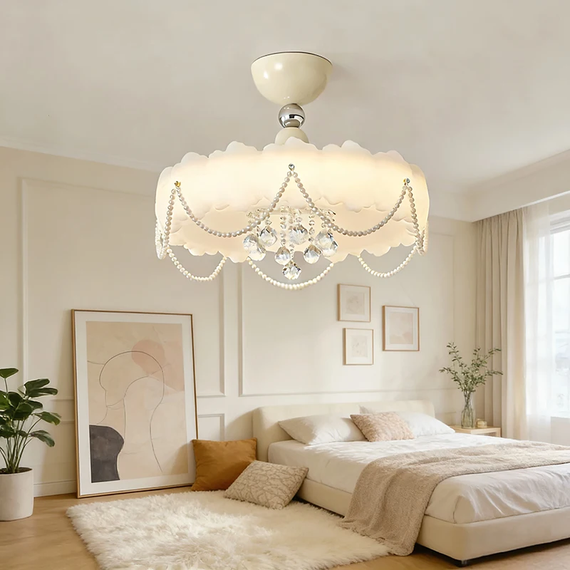 Cream Style Children's Room Bedroom Ceiling Lights Bubble Cloud Bear Light LED Warm Baby Room Boy Girl Bedroom Ceiling Lamps