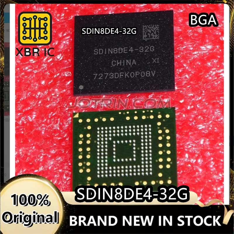 (1/10 Pieces) SDIN8DE4-32G BGA-153 Package 32GB EMMC Font Storage Chip New Original Authentic Spot Fast Delivery