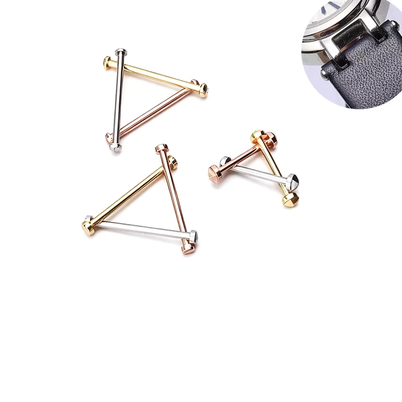 For Versace Fiyta MK Bracelet Screw Rod Concave Slot Bracelet Connecting Rod High-quality Steel Watch With Screw Rod