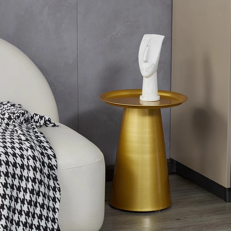 Simple Bedroom Nightstand Metal Living Room Side Tables Multi-Functional Bedroom Center Table Small