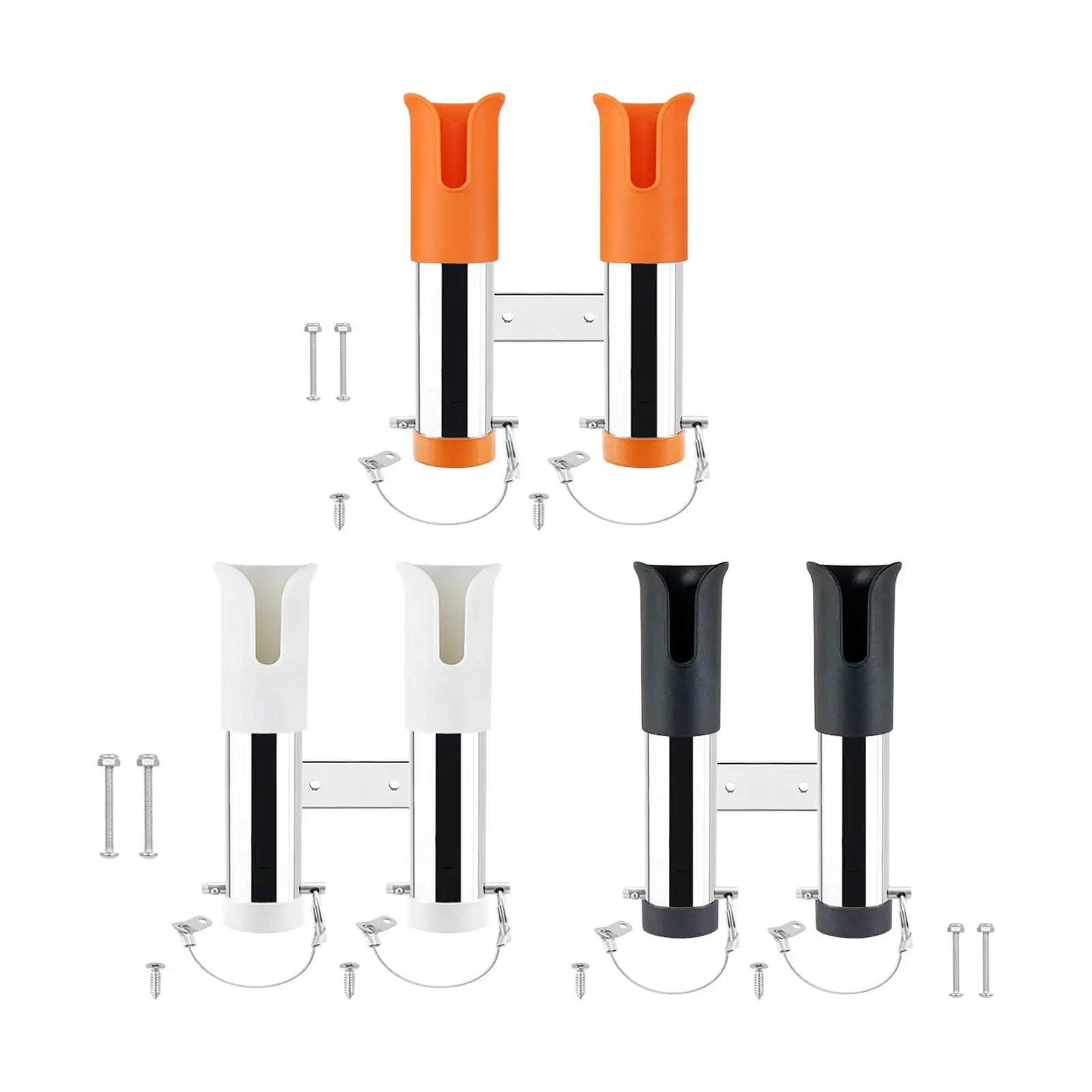 

2 Tube Fishing Rod Holder Multipurpose Bracket for Yacht Trailer Marine