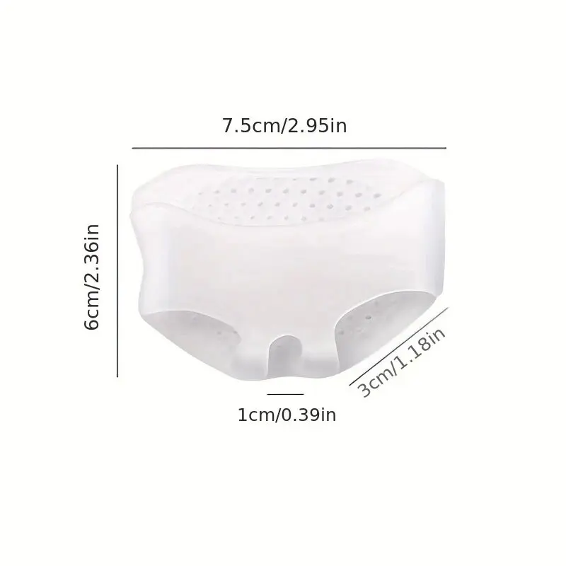 2PCS Forefoot Silicone Gel Insoles Toe Separator Thumb Valgus Orthopaedic Foot Protector Bunion Adjuster Guard Feet Care Cushion