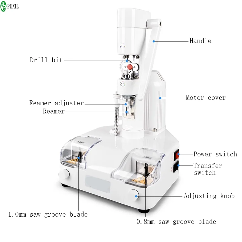 Frameless Lens Punching And Notching Machine All-In-One Machine Drilling Machine Drilling Glasses Processing Equipment