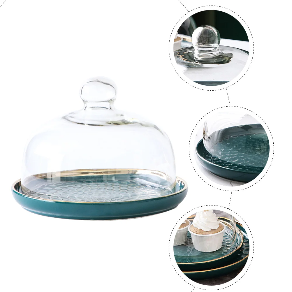 

Multipurpose Cake Dome Plate Dessert Display Wedding Decor Food Cover Plates Tray