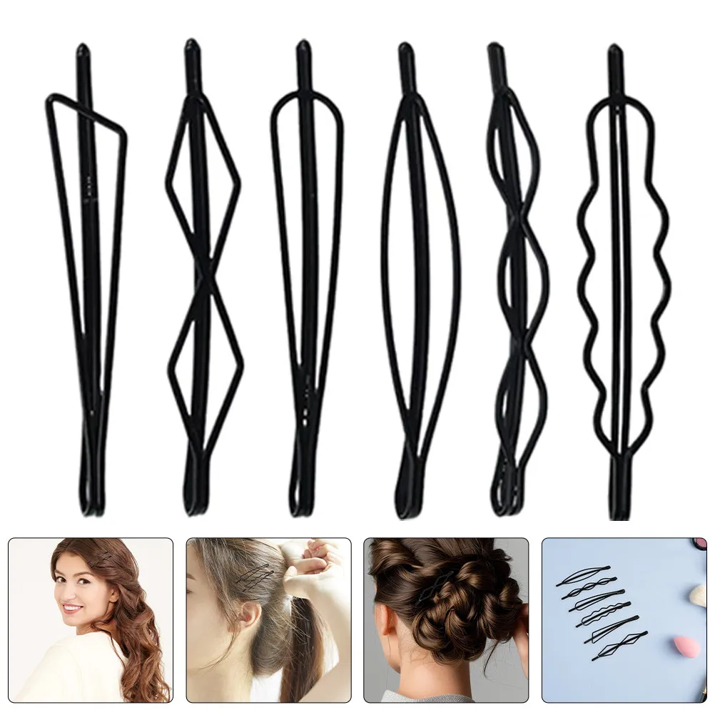 

90Pcs Black Hair Clips Metal Bobby Pins Side Bangs Hair Barrettes Lightweight Strong Hold for Daily Use Travel