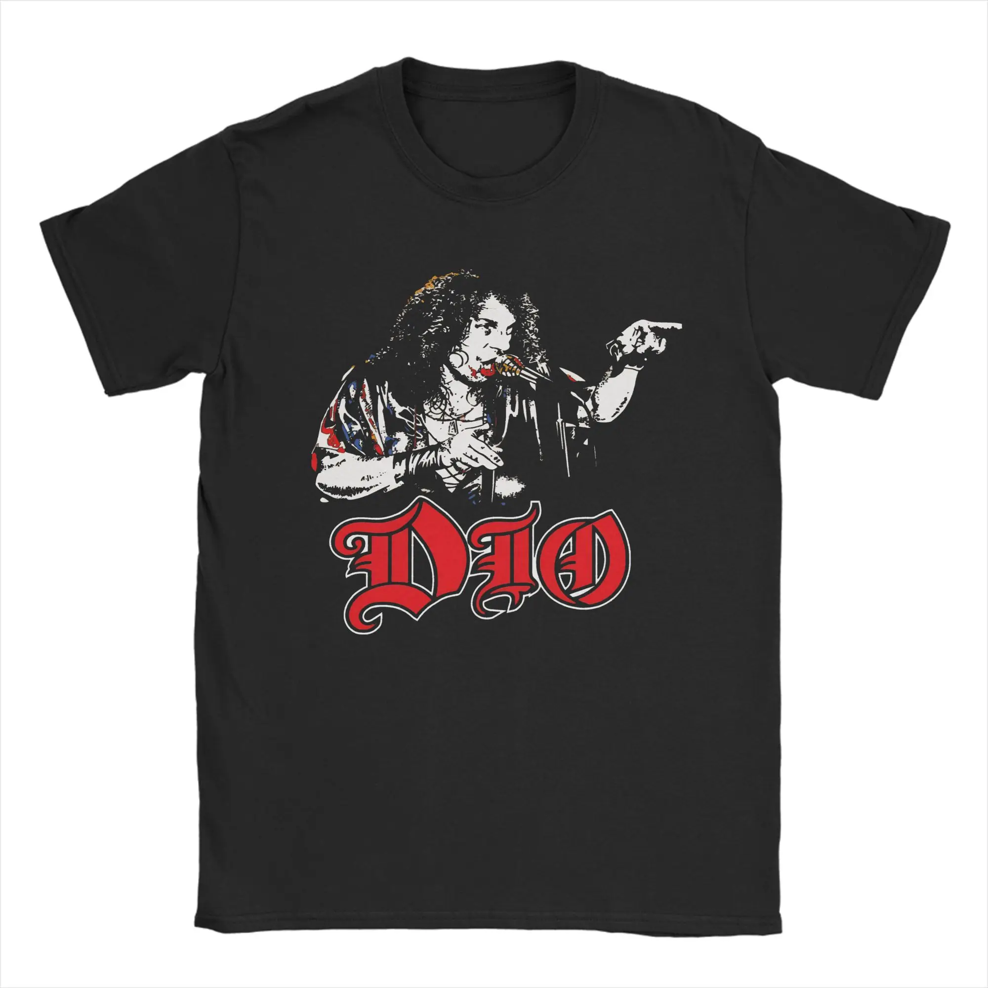 Dio Band Tshirt Unisex Cotton Tops Vintage  Crewneck Short Sleeve