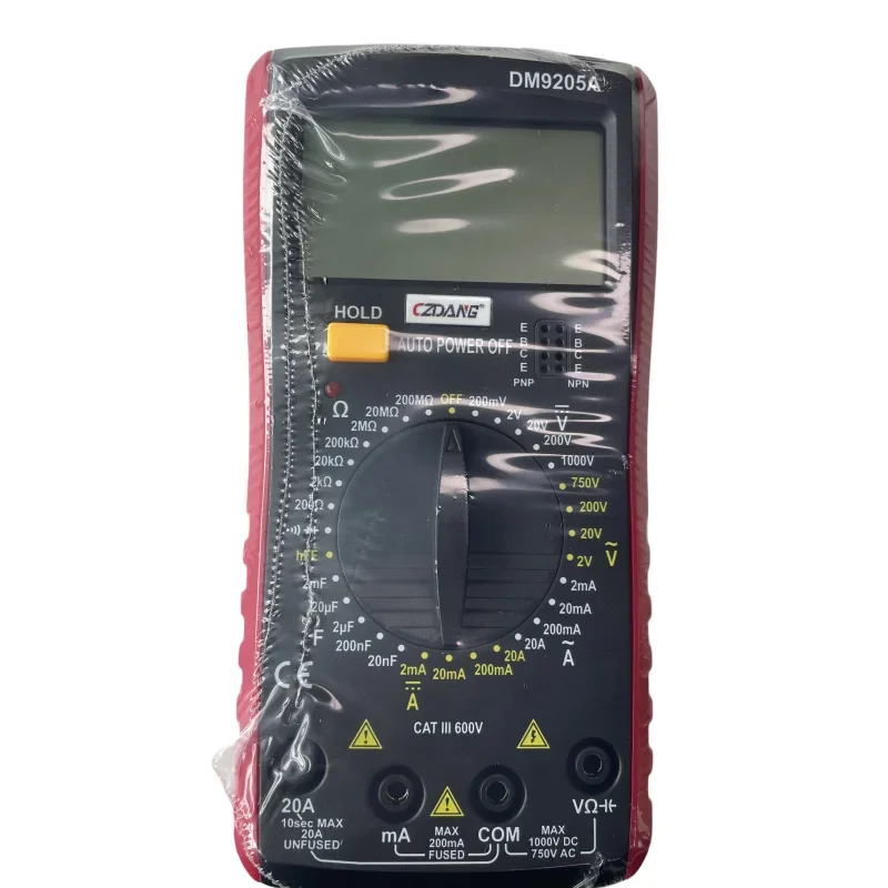 Multimetr cyfrowy: Multimetr cyfrowy AC/DC LCD 1000 V Woltomierz Amperomierz Tester omów Miernik ręczny o wysokim bezpieczeństwie (bez baterii)