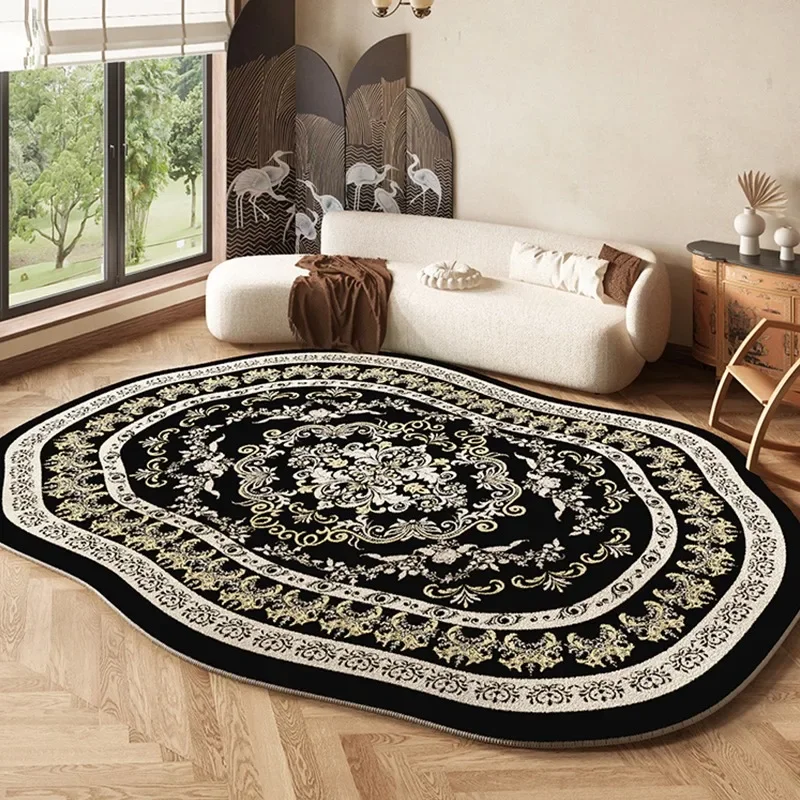 Carpet for Living Room Vintage Advanced Irregular Soft Fluffy Rug Large Area Printed Rest Area Bedroom Mat Alfombra Tapis 러그