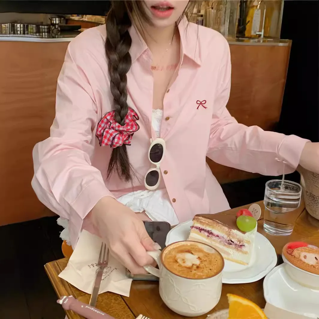 

Рубашки с длинным рукавом, женские хлопковые клетчатые топы на пуговицах, облегающие, элегантные, офисные, минималистичные, в стиле ретро, для поездок на работу, женские, на каждый день, весну