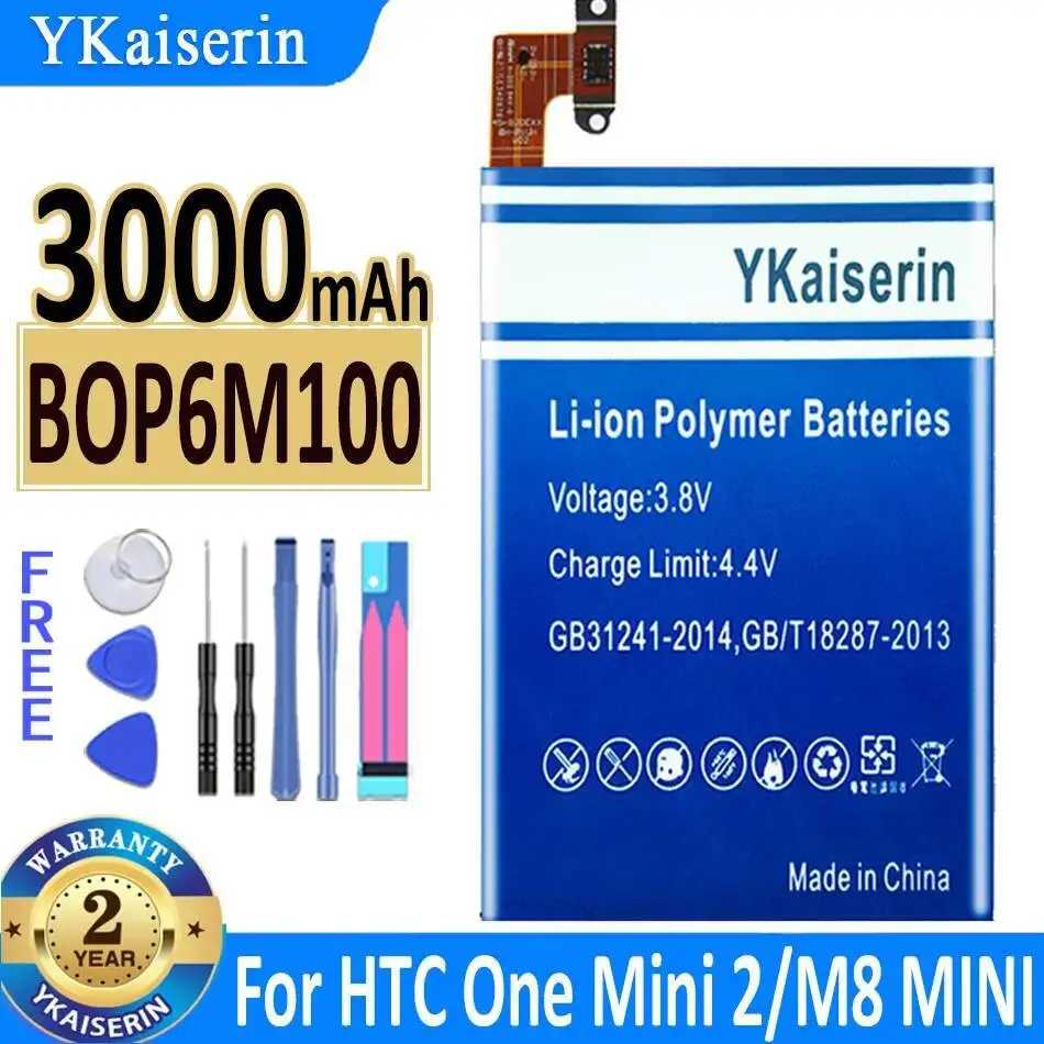 

Long Lasting For Htc One Mini 2 M8 Mobile Phone Battery BOP6M100 3000Mah