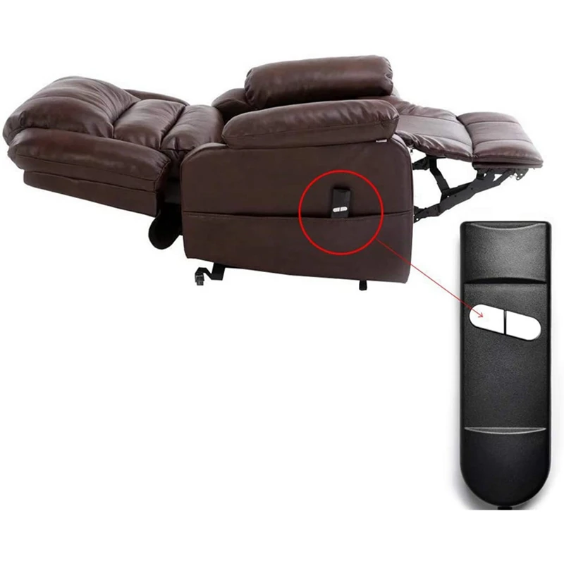 Lift Chair Remote Replacement, 5 Pin 2 Button Power Recliner Remote Replacement Parts for Okin Limoss Pride - Straight