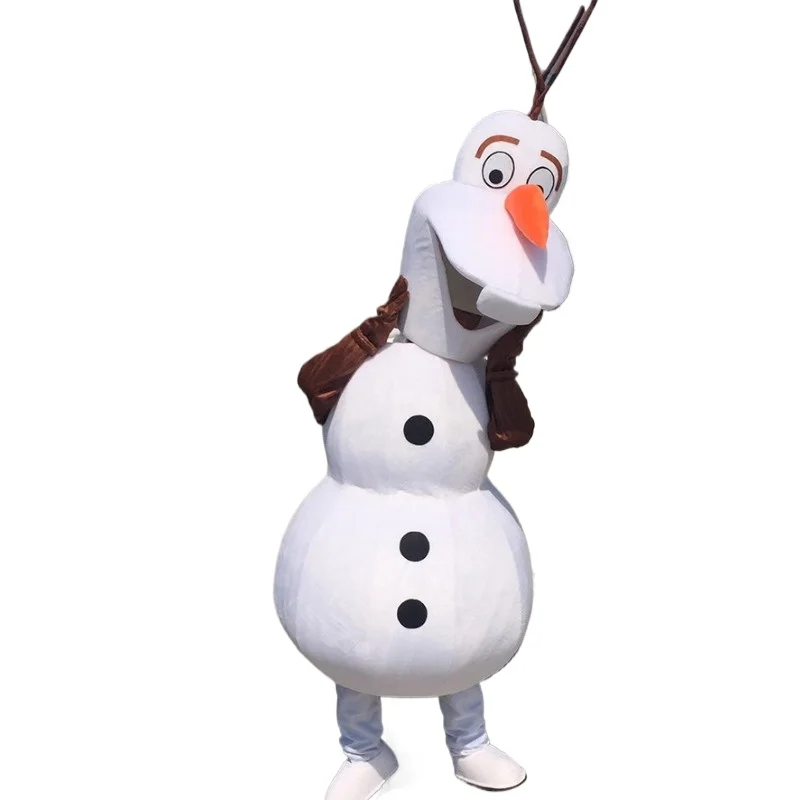

Cosplay Costume Frozen Snow Man Olaf Character Mascot Advertising Stage Perform Fancy Dress Birthday Party Animal Party Props