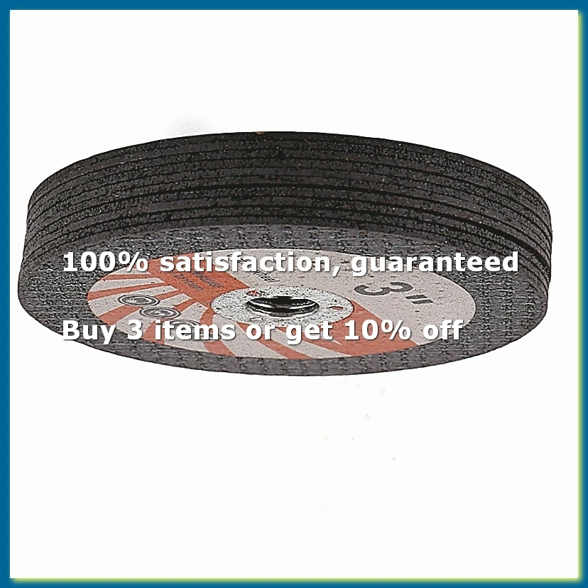 ●10PCS 75Mm Mini Cutting Disc Circular Resin Grinding Wheel for 10Mm Bore Angle Grinder Wood Tile Cutting Disc Power Tool