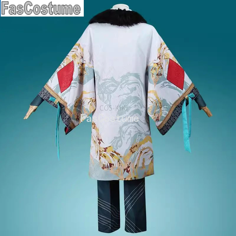 

Carnival Eiden Ink Dyed Gold Wind Game Suit Gorgeous Uniform Cosplay Costume Halloween Party Role Play Outfit Men