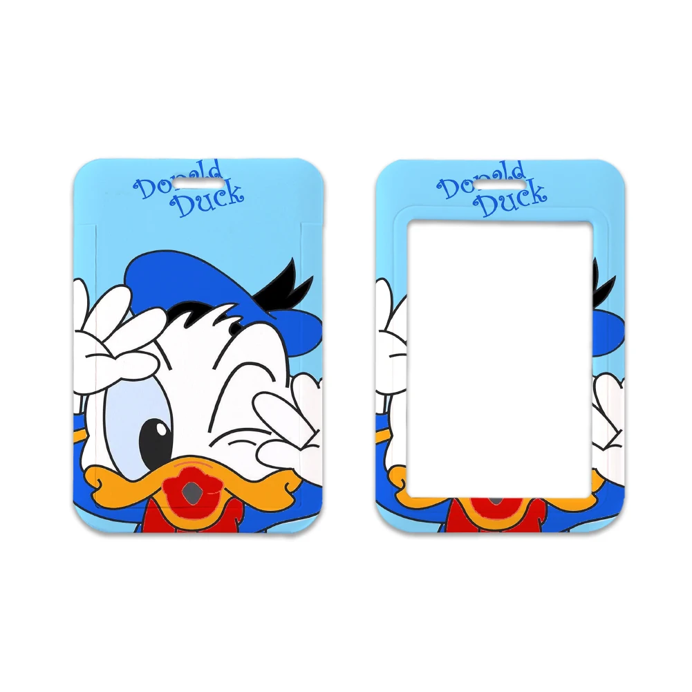 New Pattern Cute Potdemiel Donald Duck Student Cartoon Card Holder Anti Loss Slide Cover Anti Loss Gifts