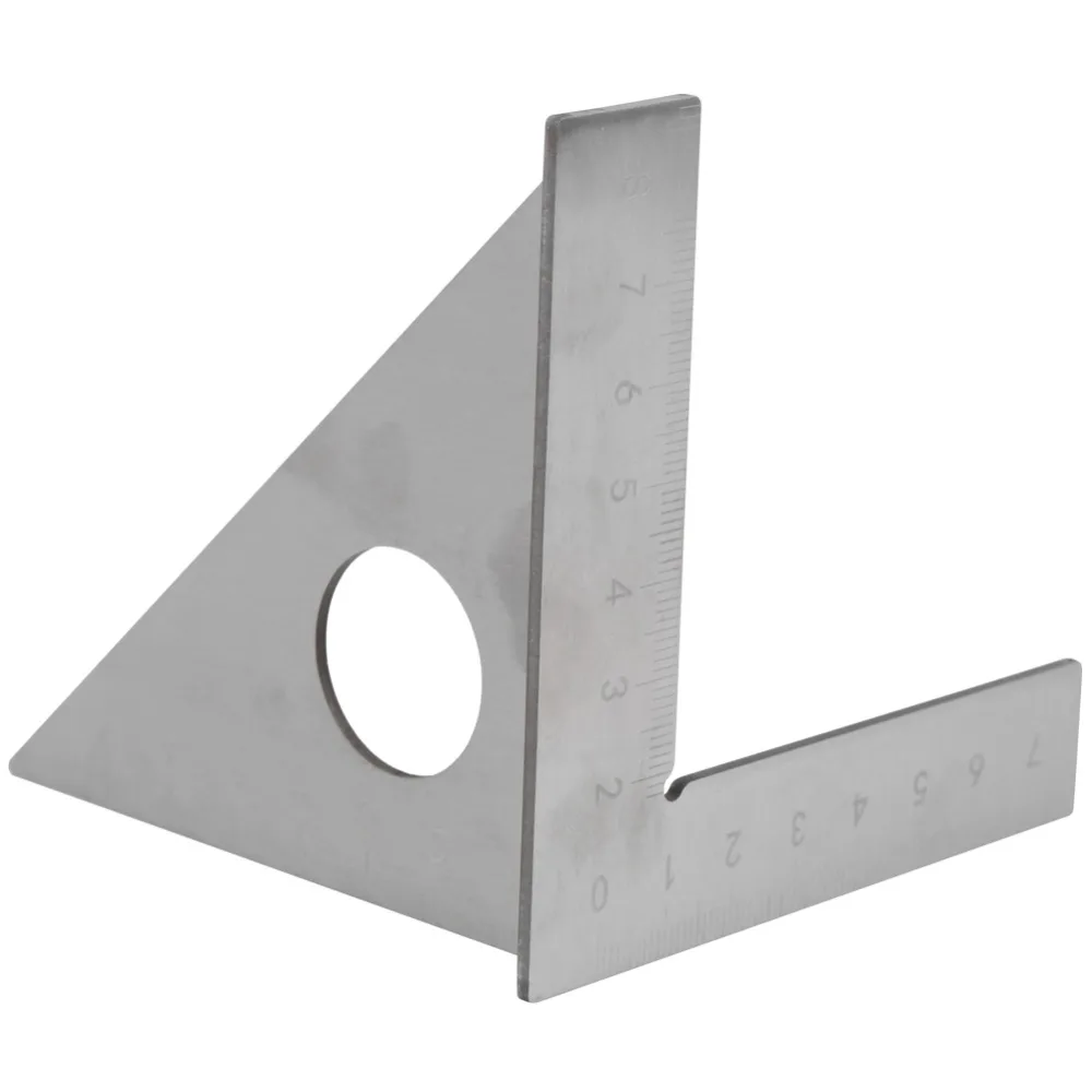 90/45 Degrees Right Angle Ruler 3D Multi-Angle 1mm Precision 90 Degree Ruler Stainless Steel Metric